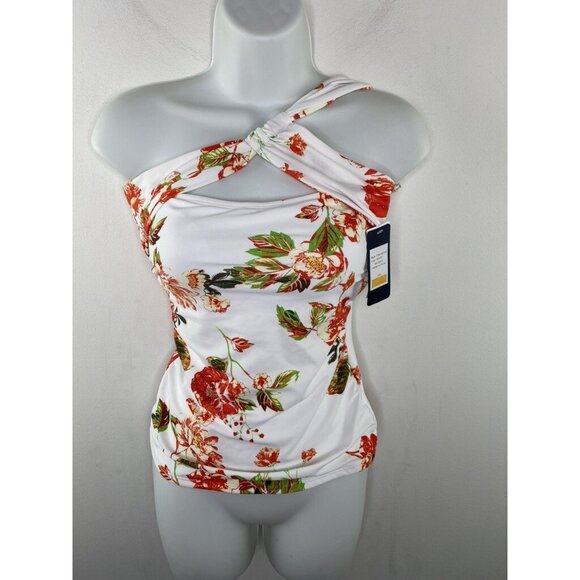 RACHEL Rachel Roy Other - Rachel Roy One Shoulder Floral Tankini Swim Top Size S